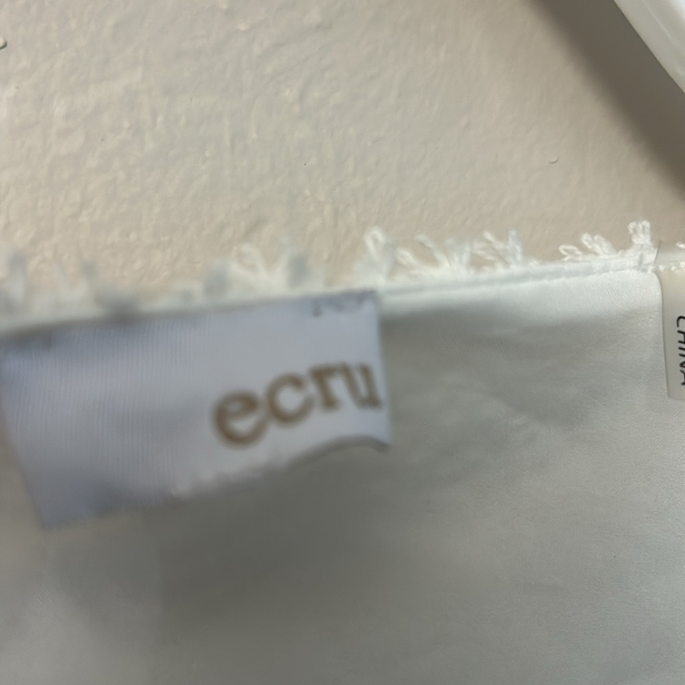 White crochet/lace lined top and pants - Picture 4 of 9